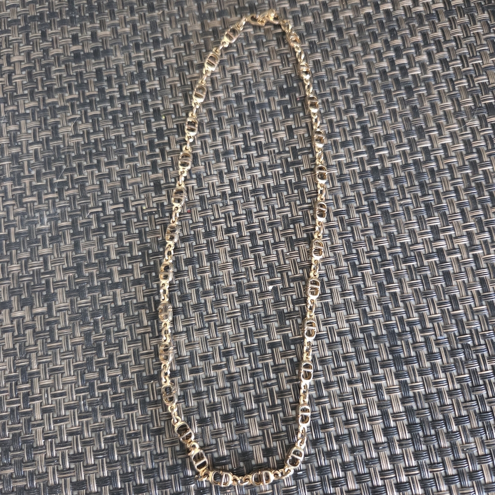 Christian Dior Gold Plated Link Necklace